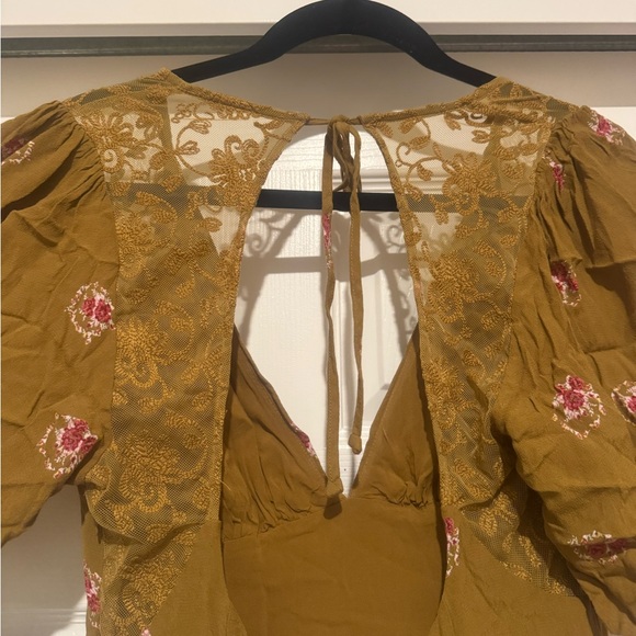 Free People Olive clove Mocking bird Mini Dress - Picture 4 of 5